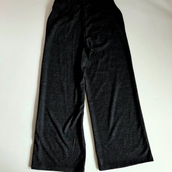 Max Studio high waisted wide leg pants with elastic waistband and buttons detail - Picture 2 of 10